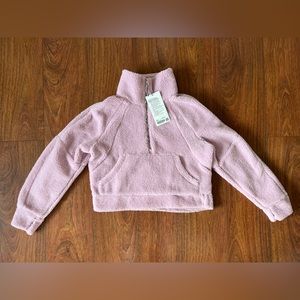 NWT Lululemon Scuba Oversized Fleece Funnel Neck - Pink Peony